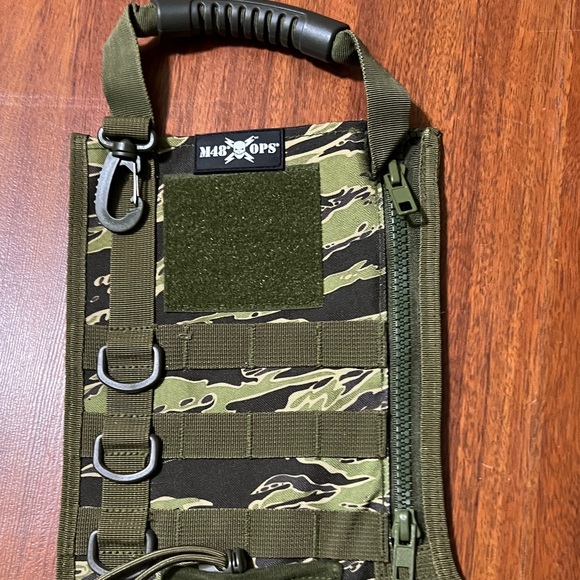 M48 OPS Tactical Stocking Military Green Camo MOLLE - Picture 5 of 8